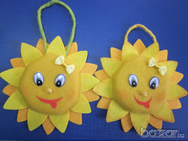 Весели слънца от филц, снимка 9 - Други - 7881087