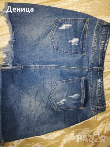 Дънкова пола, снимка 4 - Поли - 25616397