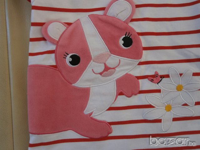 Ефектна детска тениска за момиче Н&м, размер 86, нова , снимка 4 - Бебешки блузки - 7853307