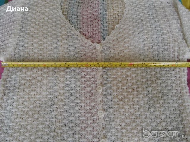 Бяла дамска жилетка, снимка 3 - Жилетки - 18415719