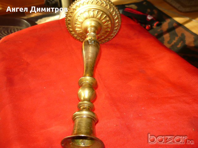 Страхотен бронзово месингов свещник Свастики , снимка 10 - Антикварни и старинни предмети - 17737358