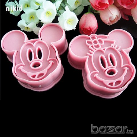 мини и мики маус форми резци резец форма за украса сладки фондан и др. , снимка 2 - Форми - 13264016
