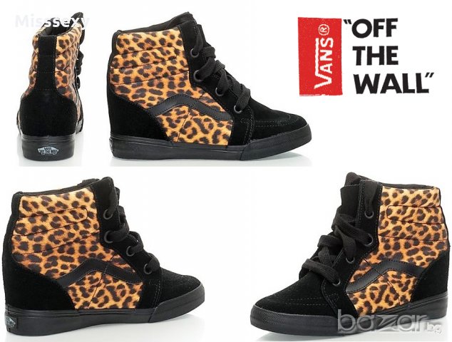 ПРОМО 🍊 VANS 🍊 Оригинални кецове с скрита платформа ANIMAL PRINT 38 номер нови с кутия, снимка 9 - Кецове - 19440259