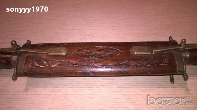 India-ретро колекция-нож и вилица в кания 45см-внос швеицария, снимка 11 - Антикварни и старинни предмети - 17725185