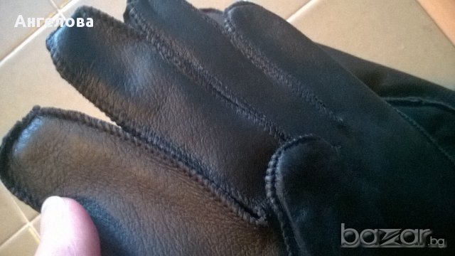 Мъжки ръкавици естествена кожа 08, снимка 3 - Шапки - 16393539