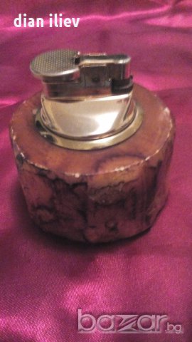 стара настолна газова запалка, снимка 4 - Антикварни и старинни предмети - 9523679