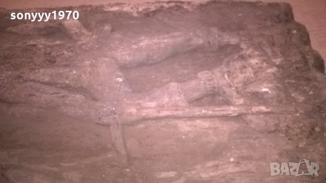 антика-стара дърворезба-old-43х39х5см-внос швеицария, снимка 12 - Антикварни и старинни предмети - 26170336