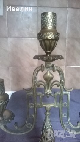 два барокови свещници, снимка 4 - Антикварни и старинни предмети - 25652685