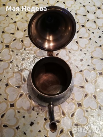 Месингов чайник, снимка 2 - Антикварни и старинни предмети - 24539141