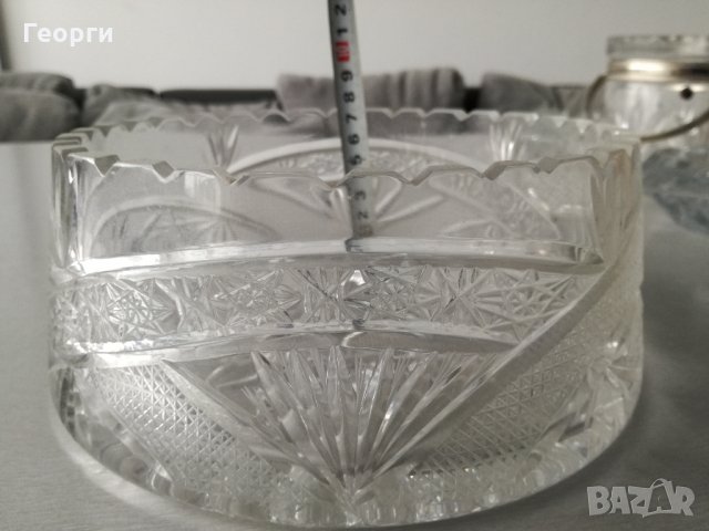 Кристална купа , снимка 2 - Чинии - 22824235