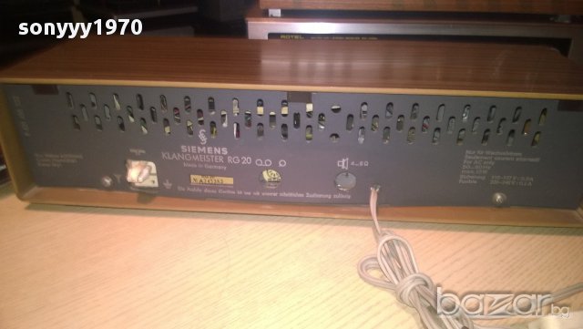 siemens-klangmeister rg-20-receiver-made in germany-внос швеицария, снимка 16 - Ресийвъри, усилватели, смесителни пултове - 9860486