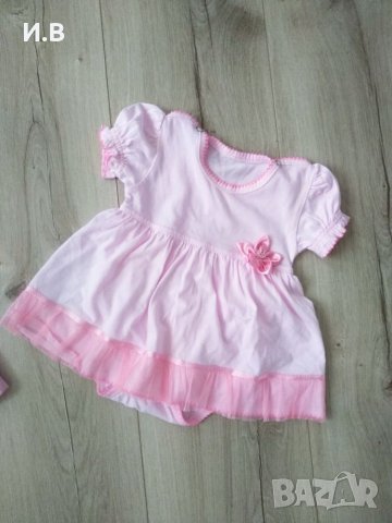 Бебешка тениска-рокля, снимка 3 - Бебешки рокли - 25569243