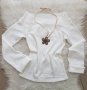 Бяла блузка  -146/152см., снимка 1 - Детски Блузи и туники - 23096108