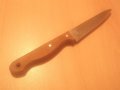 № 1822  стар нож - IKEA - с дървена дръжка - неръждаема стомана - дължина 26 см острие 12,5 см, снимка 1 - Други ценни предмети - 12980748