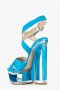 Нови сини сандали на платформа, снимка 2