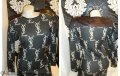 дамска блузка-туника с кожени ръкави-размер- Л - Хл, снимка 1 - Туники - 10038488