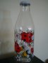 " калинки и цветя" - стъклено шише 1 литър , снимка 2
