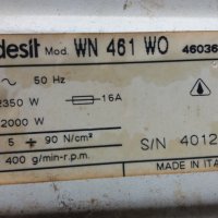 Продавам  пералня  INDESIT WN 461 WO на части, снимка 9 - Перални - 25056585