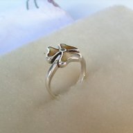 Нежен сребърен дамски пръстен със седеф, снимка 8 - Пръстени - 13569738