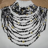Елегантна блуза с перли и камъни, снимка 2 - Тениски - 22137995