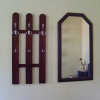 Антре-огледало и закачалка от масив, снимка 4 - Огледала - 14796567