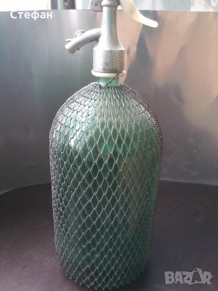 стъклен сифон за напитки, снимка 1