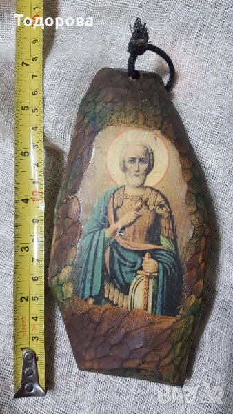 Малка стара домашна икона, снимка 1