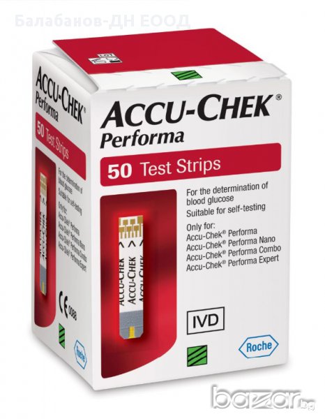 Тест-ленти за глюкомер Accu-Chek Performa,50 бр., снимка 1