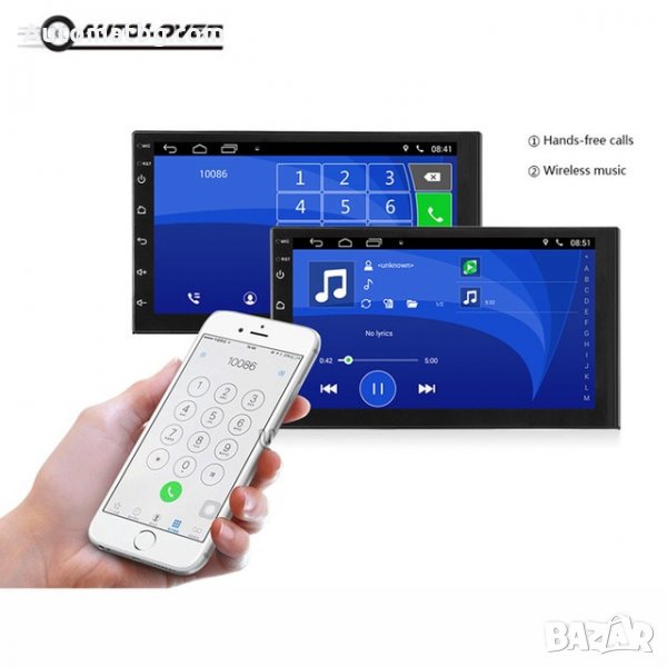 ZAPIN 7011А 7 “Android 2 DIN Автомобилен мултимедиен плейър Универсален GPS DAB, снимка 1