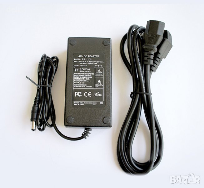Мрежов адаптер стабилизиран с букса 5,5х2,5 12V 5A, снимка 1
