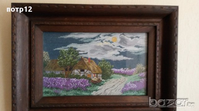 2 бр. Гоблена "Тепавица" и "Перуники", ръчна изработка, снимка 6 - Гоблени - 15120596