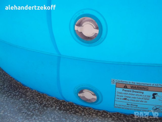 Винилов надуваем басейн басейн с твърд борд надуваем матрак дюшек и легло , снимка 4 - Други стоки за дома - 22645200