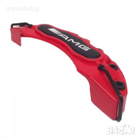 Капаци за спирачни апарати MERCEDES AMG червени  комплект, снимка 4 - Аксесоари и консумативи - 25543441