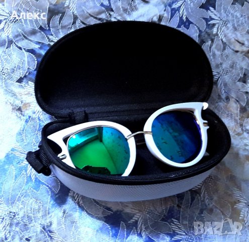 Луксозни дамски слънчеви очила. Огледални.Нови с твърд калъф., снимка 2 - Слънчеви и диоптрични очила - 18401322