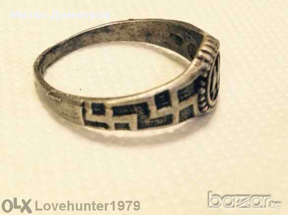 Сребърен SS-овски пръстен, снимка 5 - Антикварни и старинни предмети - 10429023