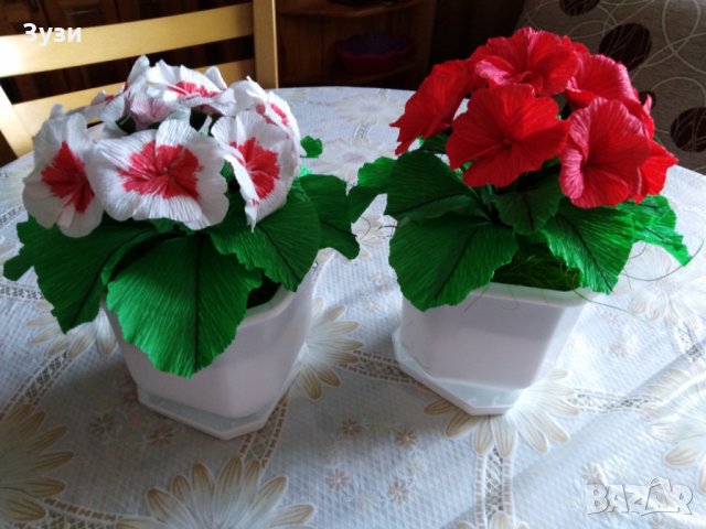 Цветя от хартия-иглики, снимка 10 - Изкуствени цветя - 24675679