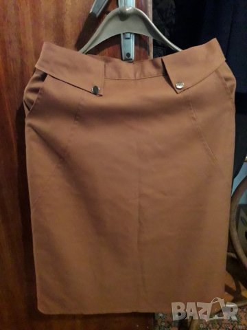 Дамска пола кафява, снимка 4 - Поли - 25149531