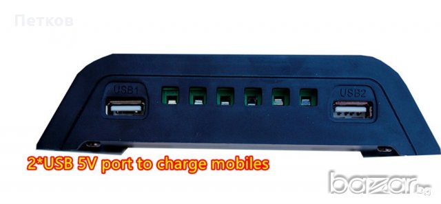 Контролер за соларен панел с LCD дислей - 30А 12/24V., снимка 9 - Други стоки за дома - 19203578