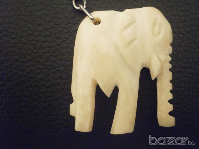 Ключодържател от кост-слон, изящна изработка, снимка 3 - Други - 8048347