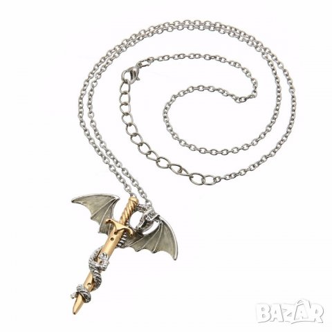 🐉 Едноглав Дракон медальон от Game of Thrones/ House of the Dragon - Таргериен герб, снимка 5 - Колекции - 20925831