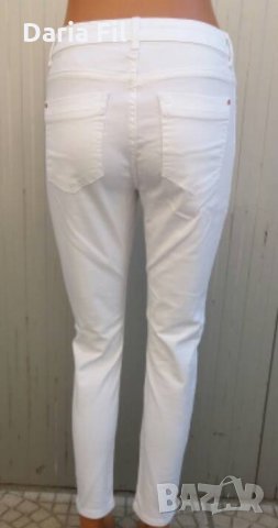 Бели накъсани дънки/панталон, снимка 3 - Дънки - 25284734