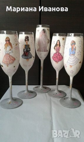 чаши за моминско парти, снимка 3 - Сватбени аксесоари - 21512254