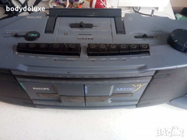 Philips Moving Sound радио-касетофон, снимка 4 - Радиокасетофони, транзистори - 20003291