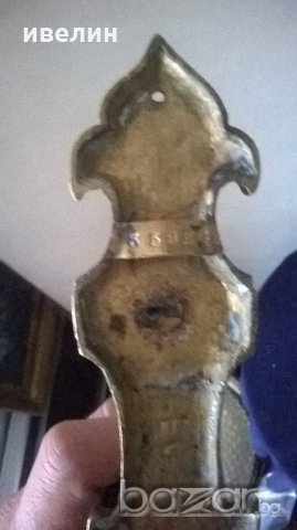 антикварна закачалка от бронз, снимка 3 - Антикварни и старинни предмети - 20409594
