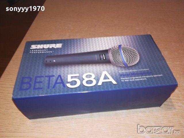 shure beta 58S-legendary performance microphone-внос швеицария, снимка 5 - Микрофони - 20482220