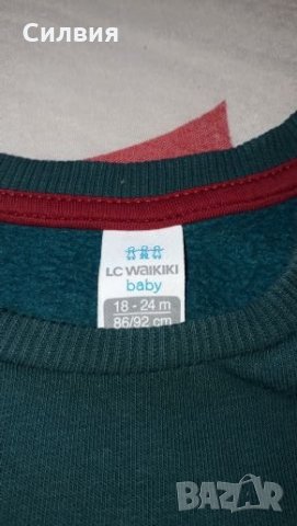 Ватирана блуза на LC Waikiki,размер 18-24 мес., снимка 2 - Бебешки блузки - 25381471