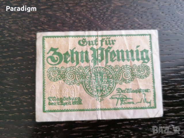 Банкнота нотгелд - Германия - 10 пфенига, снимка 4 - Нумизматика и бонистика - 25927979