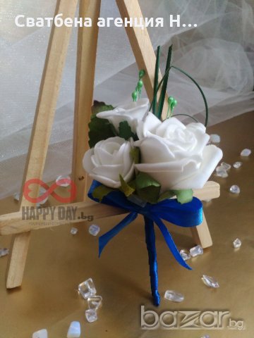 Сватбена бутониера за ревер Ивета, снимка 2 - Кетъринг - 18689359