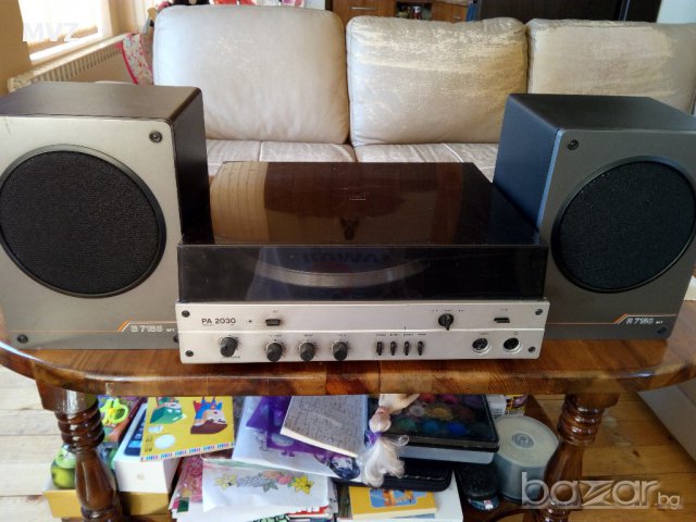 Продавам Винтидж грамофонна система RFT PA2030+B7186 , снимка 2 - Аудиосистеми - 17310260