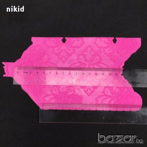 1 вид силиконов молд форма дантела мотиви борд орнамент фондан шоколад глина захарно тесто украса , снимка 2 - Форми - 15079002